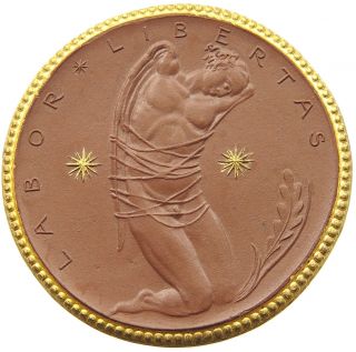 Germany Porcelain Medal Studententaler 1923 Gold Alb42 363