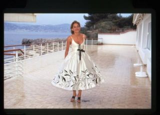 Sharon Stone Hotel Du Cap France Vintage Pose 35mm Transparency