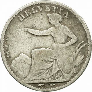 [ 439169] Coin,  Switzerland,  1/2 Franc,  1850,  Bern,  Vf (20 - 25),  Silver,  Km:8
