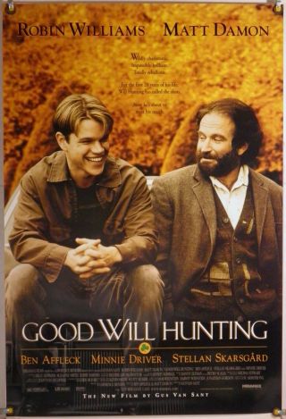 Good Will Hunting Rolled Orig 1sh Movie Poster Matt Damon Robin Williams (1997)