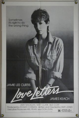 Love Letters Ff Orig 1sh Movie Poster Jamie Lee Curtis James Keach Bud Cort 1983
