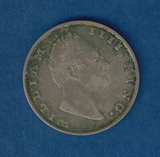 1835 British India 1 Rupee Silver East India Co King William Iiii
