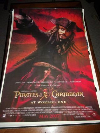 Pirates Of The Caribbean - 27 X 40 Us One Sheet Poster - Double - Sided -