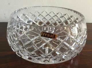 Vintage Hand Cut Crystal Bowl Made In Poland