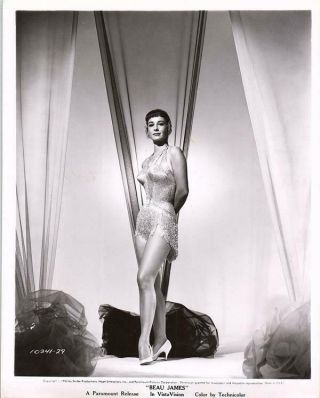Vera Miles Gorgeous Leggy Exotic Glamour Pin Up Photo 1956 Beau James
