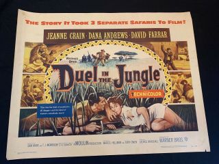 Duel In The Jungle 22x28 U.  S Half Sheet