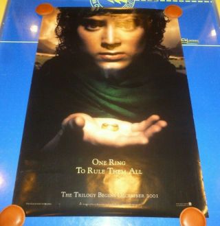 Lotr The Fellowship Of The Ring 2001 Orig.  D/s Rolled 1 - Sheet Movie Poster 27x40