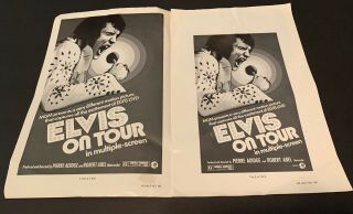 ELVIS PRESLEY ON TOUR MGM Movie Pressbook 1970 UNCUT 2