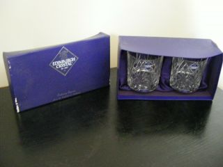 Edinburgh Crystal Whisky Glasses - Boxed