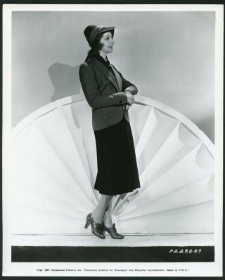 Mary Livingstone Vintage 1937 Paramount Fashion Portrait Photo