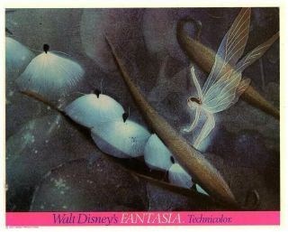 Fantasia Walt Disney Animation Fairies Lobby Card Rare Art