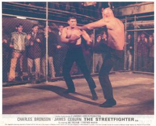The Streetfigter Hard Times Lobby Card Charles Bronson Robert Tessier