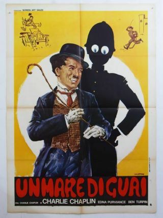 Poster 2f - A Jitney Elopment - Shanghaied - Charlie Chaplin - Us Comedy - C43 - 3