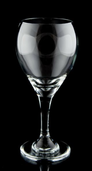 Libbey Perception Wine Glasses Set of 6 Clear Plain Vintage Stemware 2