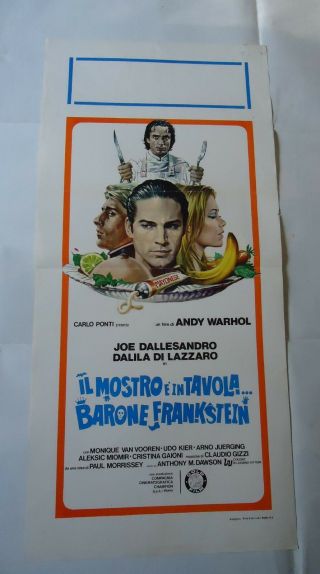 Paul Morrissey/flesh For Frankenstein/ Ud29/ Italy Poster