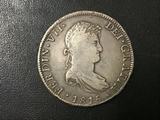 1815 Mexico - Spanish 8 Reales Silver Coin