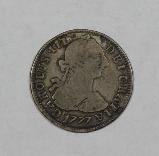 1777 Pts Pr Bolivia Silver 2 Reales Km 53 Charles Iii