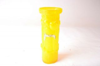 Yellow Stelvia Glass Apothecary Jar? Wayne Husted Blenko Italy,  Circa 1963