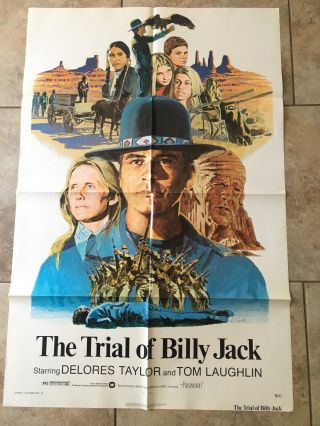 Trial Of Billy Jack Movie Poster 1974 Tom Laughlin Kung Fu Martial Arts Action