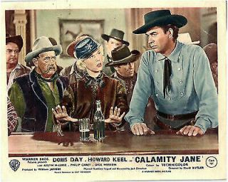 Calamity Jane Lobby Card Doris Day Howard Keel In Western Bar Saloon