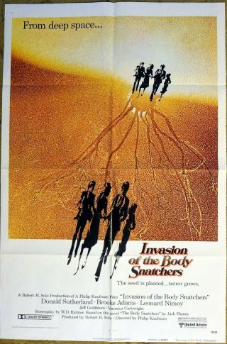 " Invasion Of The Body Snatchers " Plant Seeds,  Terror Grows 27x41 " - Movie Poster