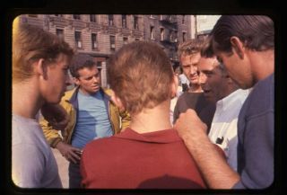 West Side Story 35mm Transparency Russ Tamblyn Cast On Set Filming 1961