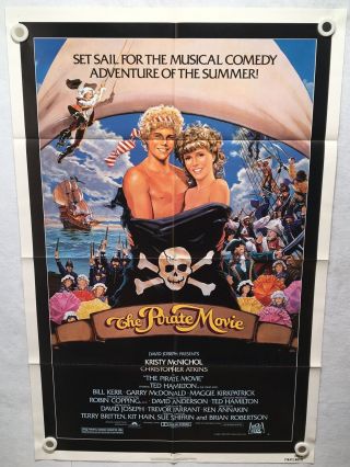 1982 The Pirate Movie 1sh Movie Poster 27 X 41 Kristy Mcnichol Musical