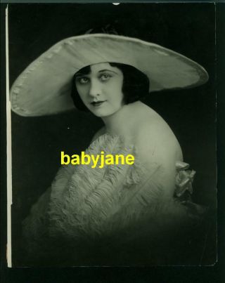 Bernadine Stead Vintage 8x10 Photo Lovely Portrait Vaudeville Actress