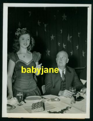 Shirley Temple Vintage 6x8 Photo Candid Taken In 1945 Speaking At An Event