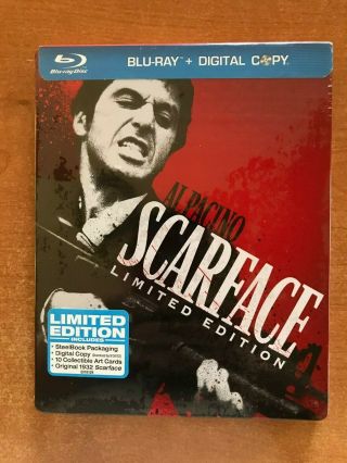 Scarface (Blu - ray Disc,  (1983) SteelBook,  Digital HD) Limited Edition 2