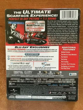 Scarface (Blu - ray Disc,  (1983) SteelBook,  Digital HD) Limited Edition 3
