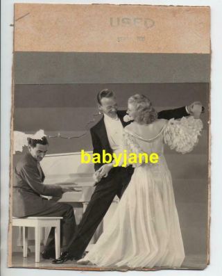 Fred Astaire Ginger Rogers Irving Berlin Orig 7x9 Photo 1935 Plays Piano & Dance