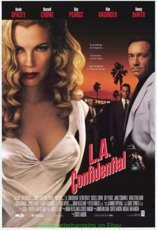 L.  A.  Confidential Movie Poster 27x40 Kim Bassinger Russell Crowe