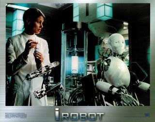 I Robot 11x14 Lobby Card 2003 Bridget Moynahan In Lab