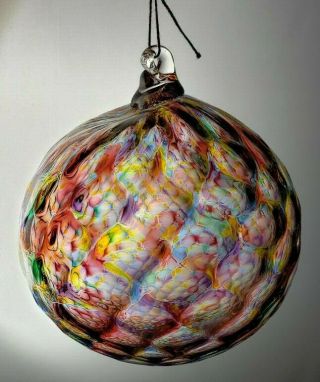 Lexington Glassworks Hand - Blown Glass Globe Ornament Suncatcher