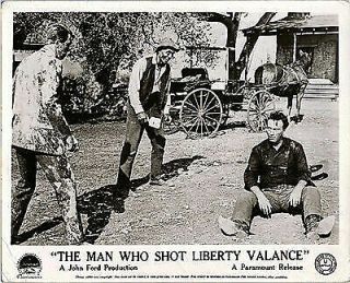 The Man Who Shot Liberty Valance Lobby Card John Wayne James Stewart Woody Strod