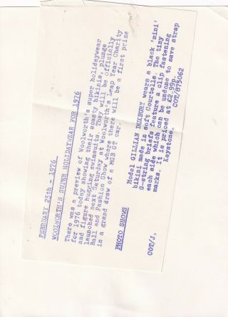 1976 PHOTO Pin - Up GILLIAN DUXBURY SWIMSUIT CHEESECAKE PORTRAIT KEYSTONE R3 2