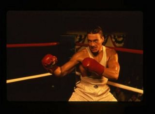 Jean - Claude Van Damme Boxing Martial Arts In Ring 35mm Transparency