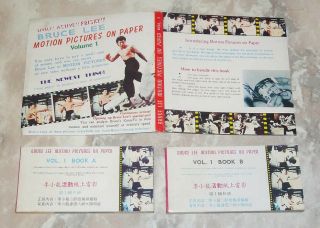 Bruce Lee Motion Pictures On Paper Flip Books 1977 Hong Kong Jeet Kune Do Club
