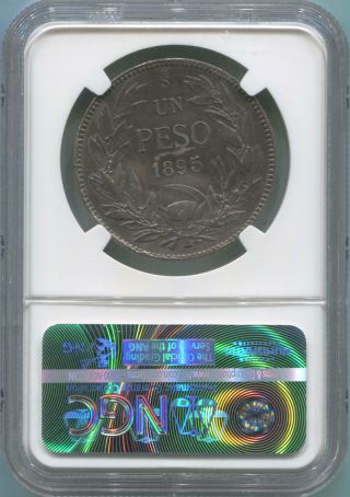 1895 SO Chile Peso.  NGC XF Details 2