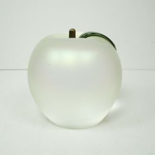 Orient And Flume Apple Paperweight Signed And W0326l6
