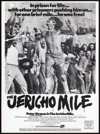 The Jericho Mile_original 1980 Trade Print Ad Promo_peter Strauss_michael Mann