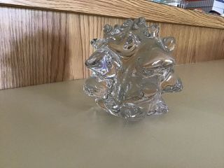 Art Glass Ice Sculpture,  Signed By Artist,  France, .