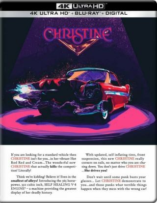 Christine [steelbook] [includes Digital Copy] [4k Ultra Hd Blu - Ray] 1983