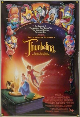 Thumbelina Ds Rolled Orig 1sh Movie Poster Don Bluth Barry Manilow (1994)