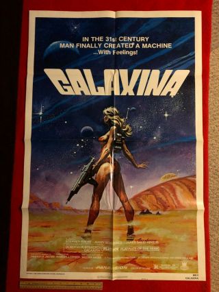 Galaxina One Sheet Folded Movie Poster Style A Playboy 1980 Dorothy Stratten