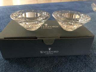 Waterford Crystal Heritage Loralee Set Of 2 Votive Candle Holders
