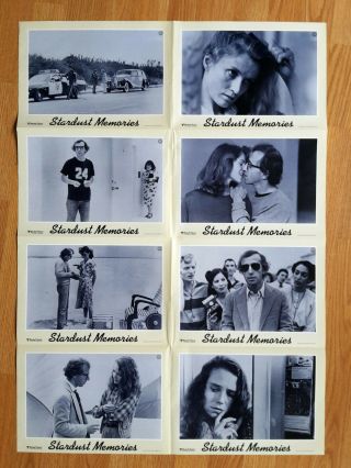Woody Allen: Stardust Memories - 8 Vintage German Lobby Cards 1980 Ch.  Rampling