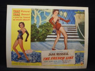 Jane Russell The French Line 1954 Lobby Card 4 Sexy Burlesque Cheesecake