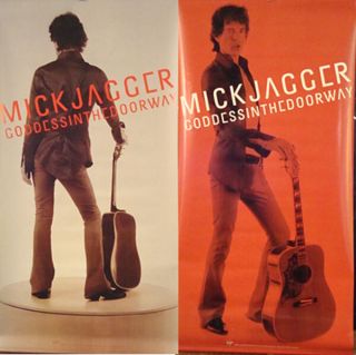 Mick Jagger Goddess In The Doorway Rare 24 " X 48 " Vinyl " Window Poster " Poster